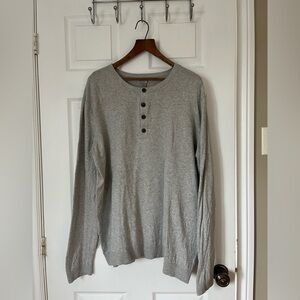 Men’s Linen blend crew neck lightweight sweater